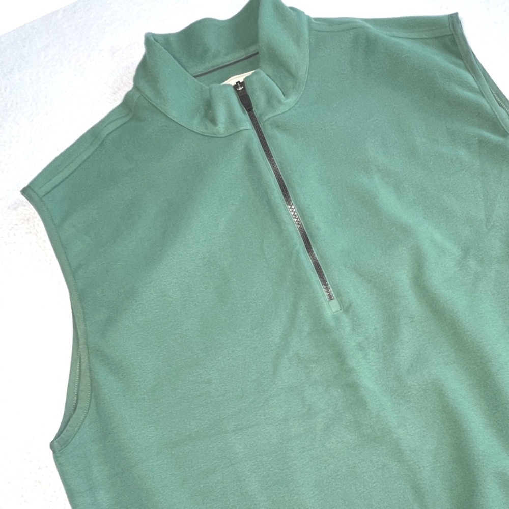 Men's Forest Green Zip-Up Vest